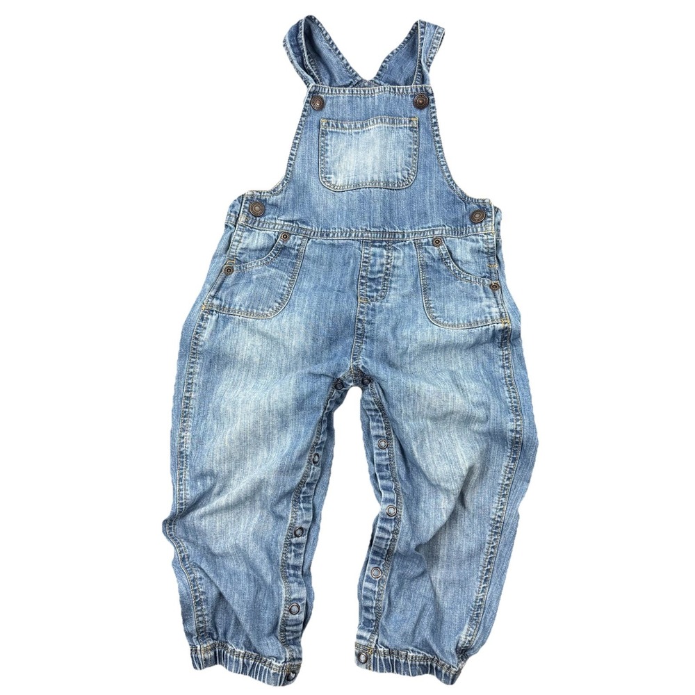 Baby TUCKER + TATE Denim Overalls Medium Wash Snap legs - 24 months‎